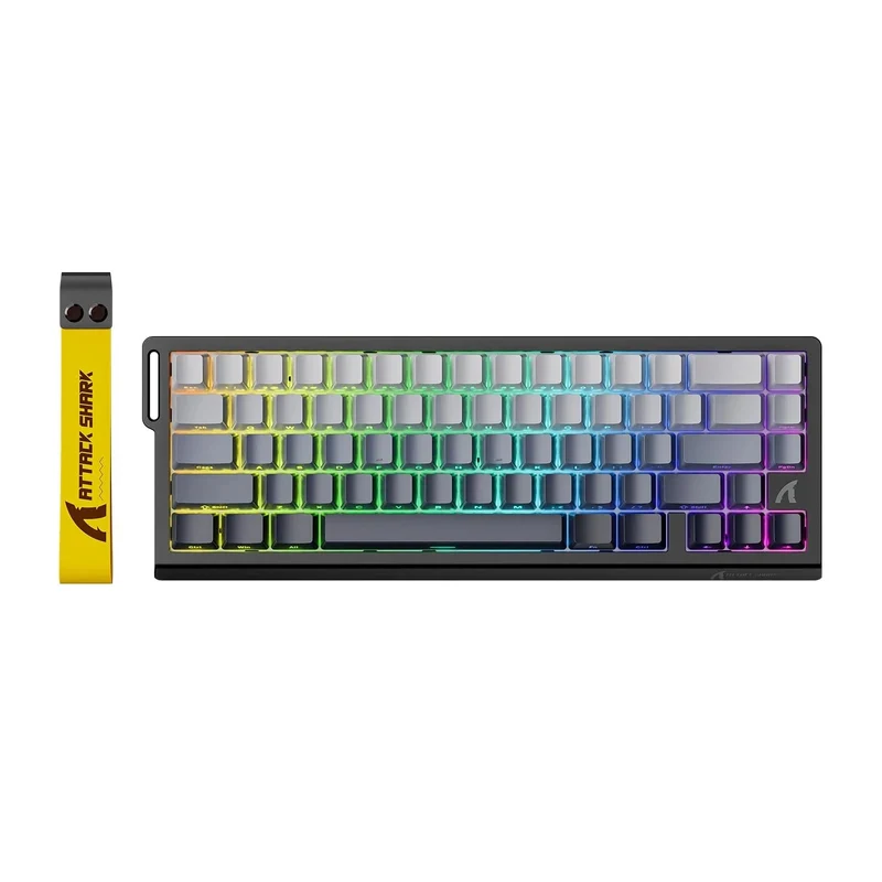 Clavier Gamer RGB Design Noir Gris Qwerty