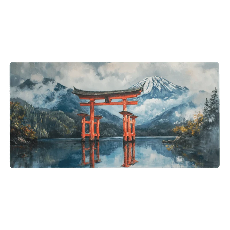 Tapis De Souris Japonais Aquarelle Torii