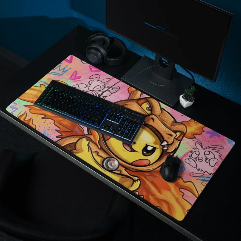 Tapis De Souris Gamer Dragon Électrique