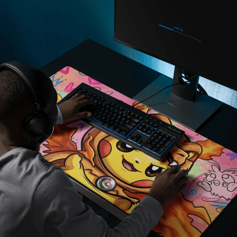 Tapis De Souris Gamer Dragon Électrique