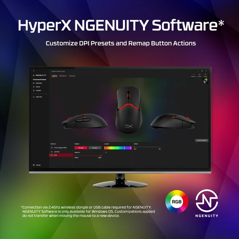 HyperX Pulsefire Saga – Souris gaming