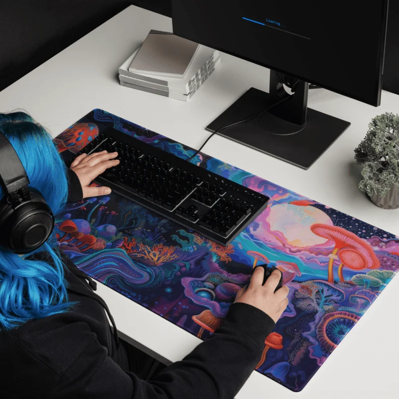 Tapis De Souris Original Champignons Psychédéliques
