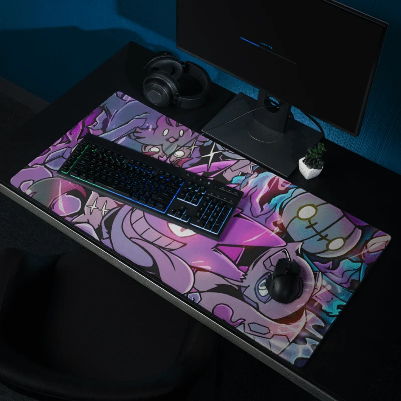 Tapis De Souris Gamer Fantômes Violets