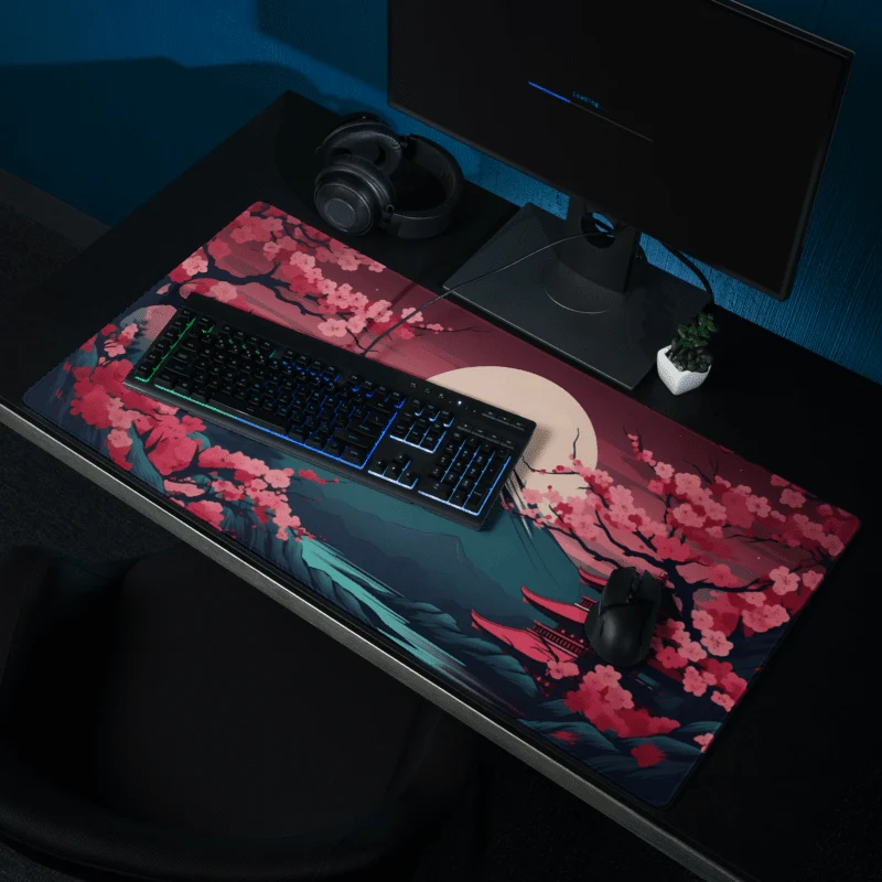 Tapis De Souris Japonais Mont Fuji Nuit Mystique