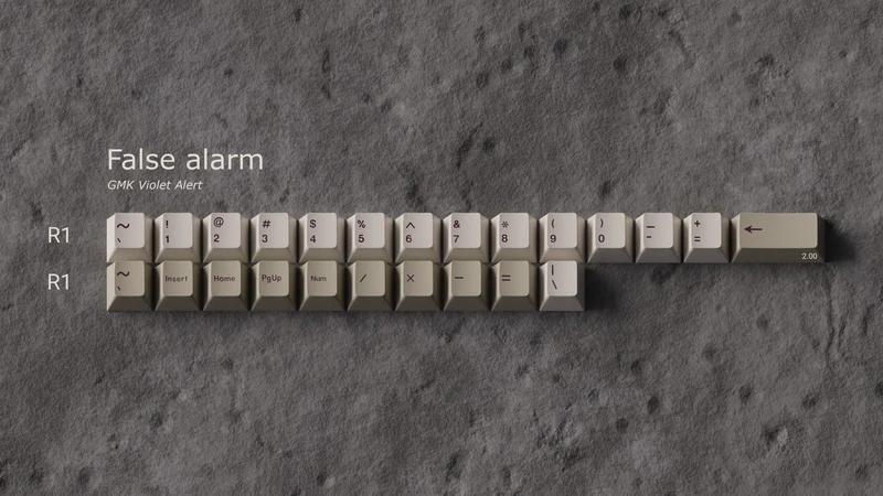GMK CYL VIOLET ALERT KEYCAPS