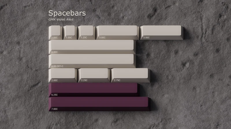 GMK CYL VIOLET ALERT KEYCAPS