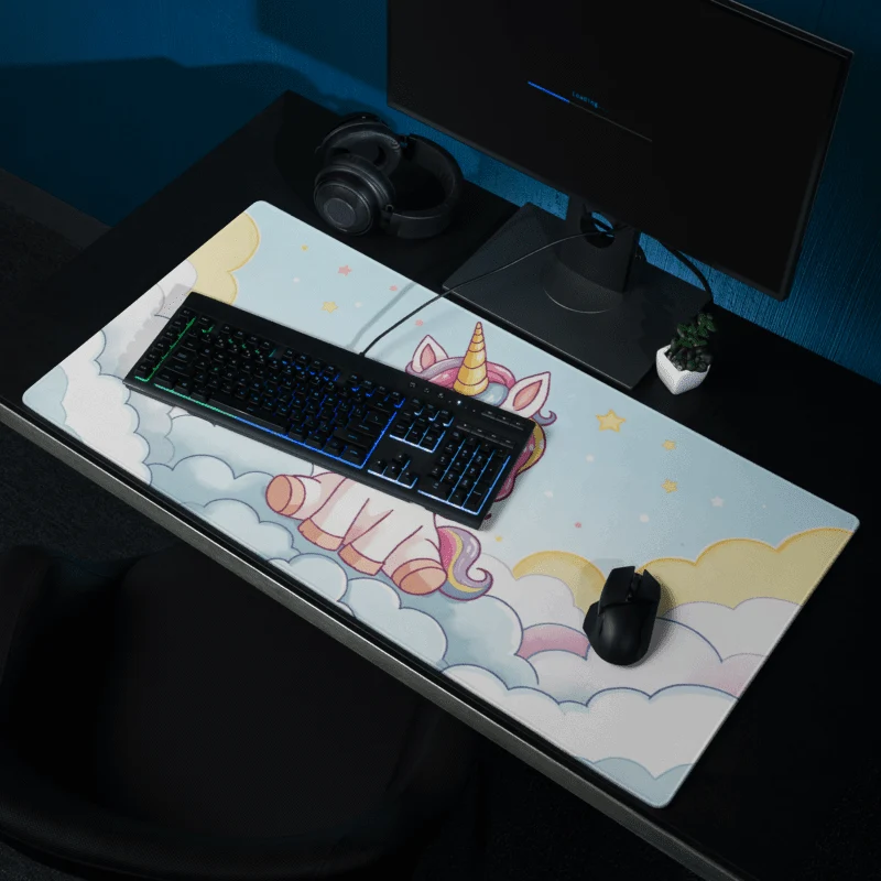 Tapis De Souris Kawaii Licorne Mignonne