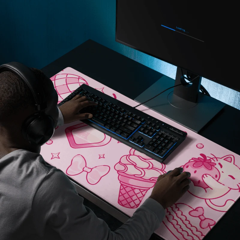 Tapis de Souris Kawaii Chaton Girly
