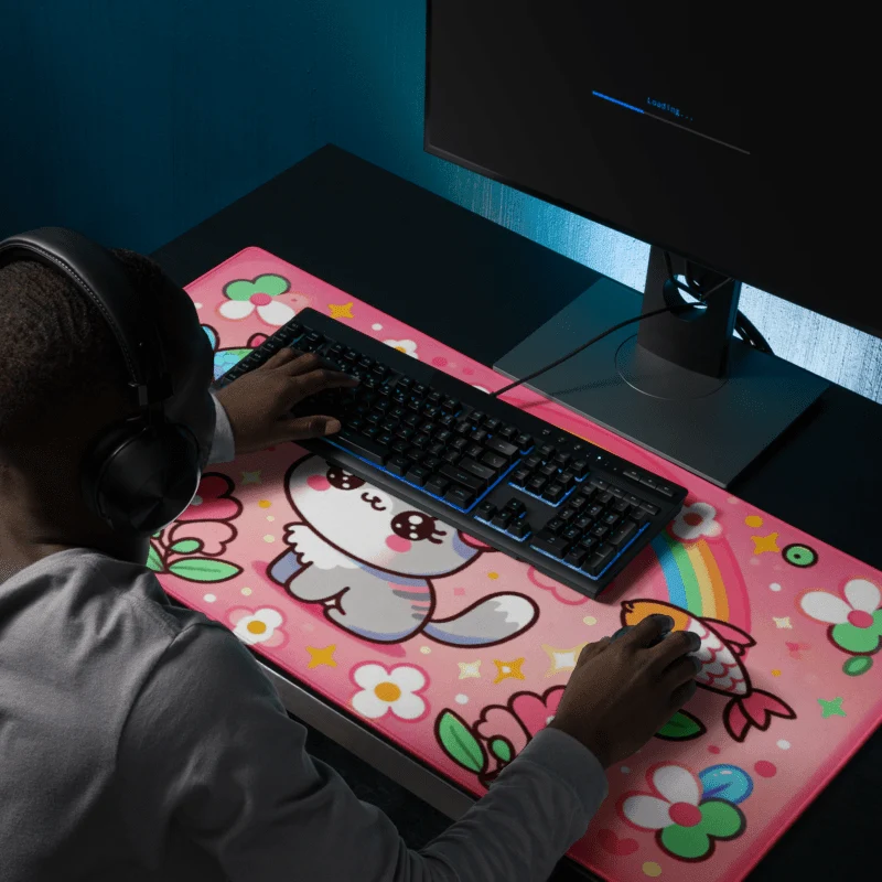 Tapis De Souris Kawaii Chaton Mignon