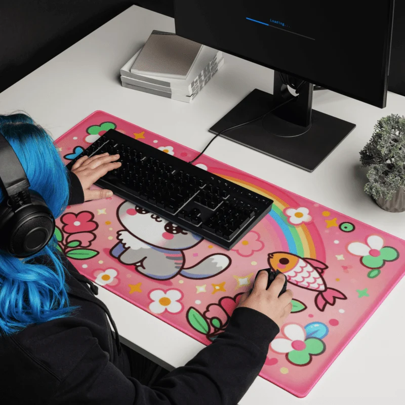 Tapis De Souris Kawaii Chaton Mignon