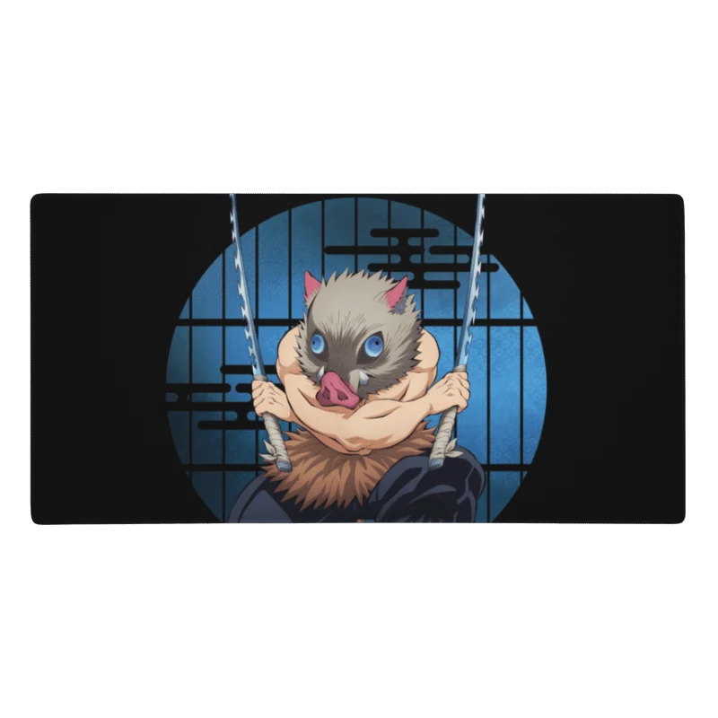 Tapis De Souris Manga Démon Guerrier Masque de Sanglier