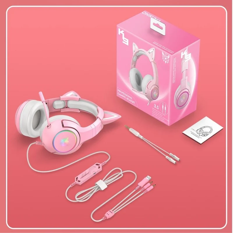 Casques Gaming RGB - Oreilles de Chat