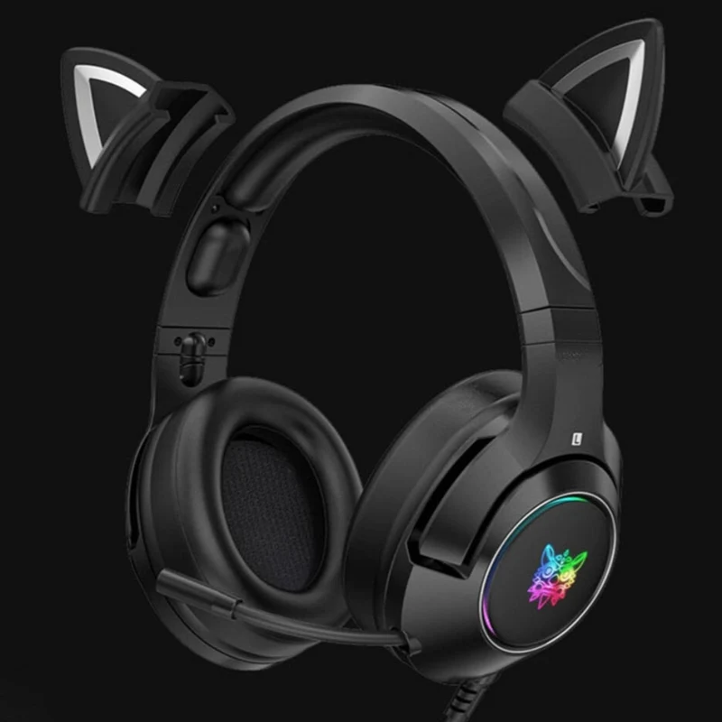 Casques Gaming RGB - Oreilles de Chat