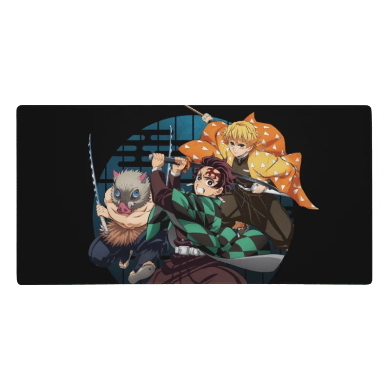 Tapis De Souris Manga Démon Trio de Chasseurs