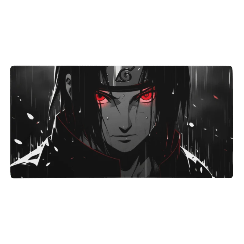 Tapis De Souris Anime Ninja Renégat Yeux Rouges