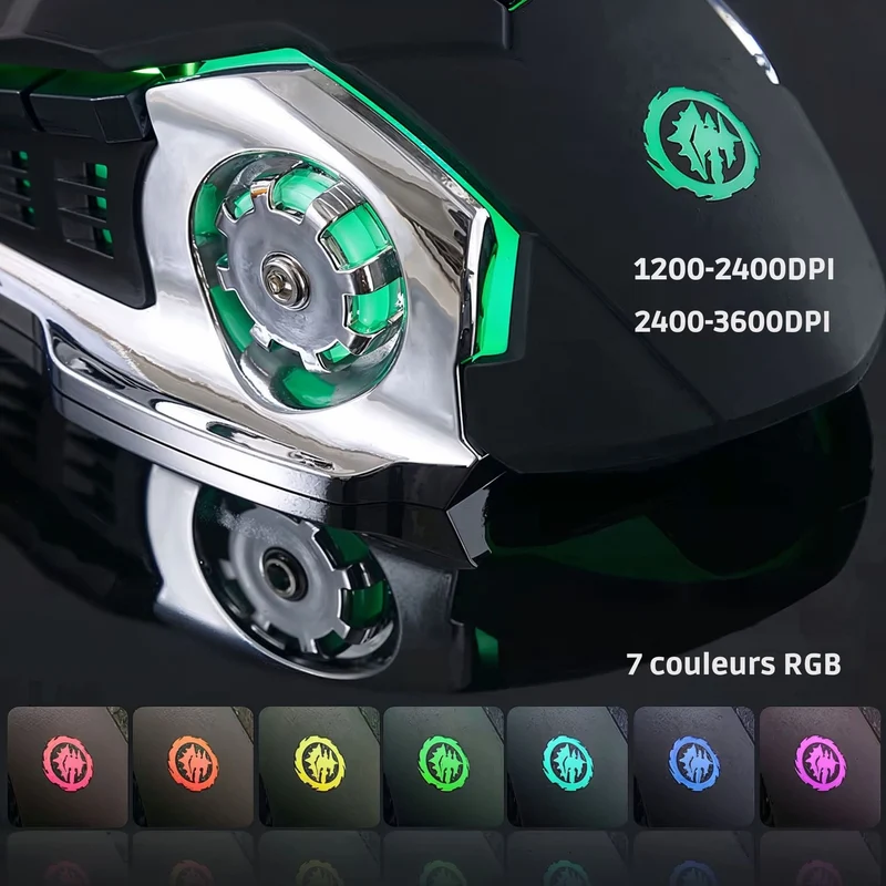 🖱️ Souris Gaming RGB sans fil
