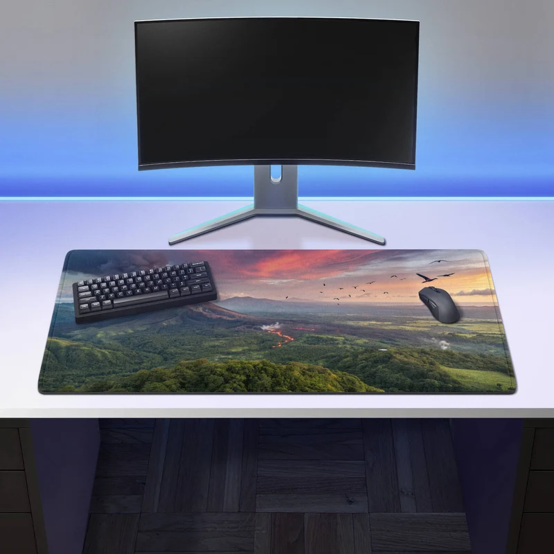 Tapis de Souris "VOLCAN EN ERUPTION"