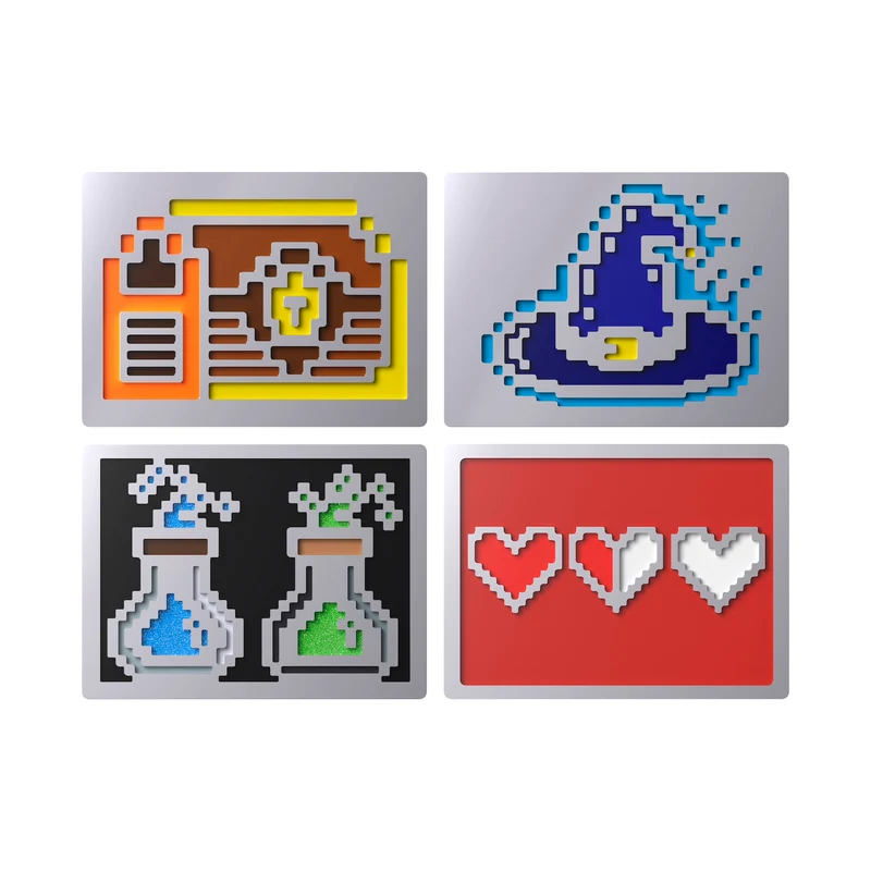 Lot de badges HyperX – Badges magnétiques