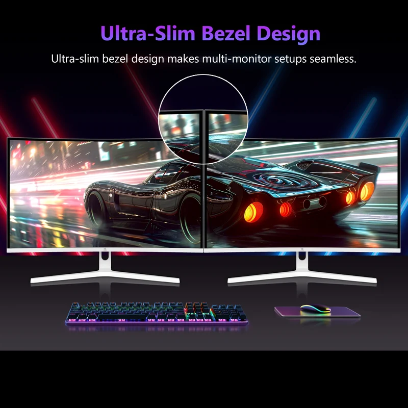 Z-EDGE UG27H 27" 300Hz White Curved Gaming Monitor