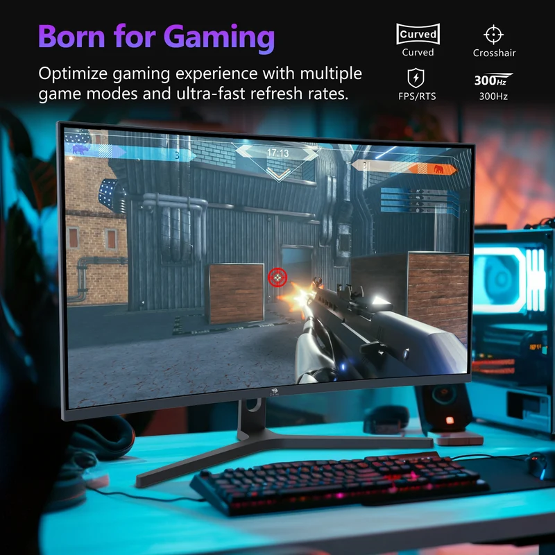 Z-EDGE UG27H 27" 300Hz Curved Gaming Monitor