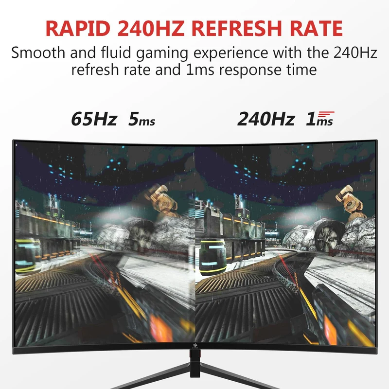 Refurbished: Z-EDGE 27" 240Hz/280Hz Curved Gaming Monitor