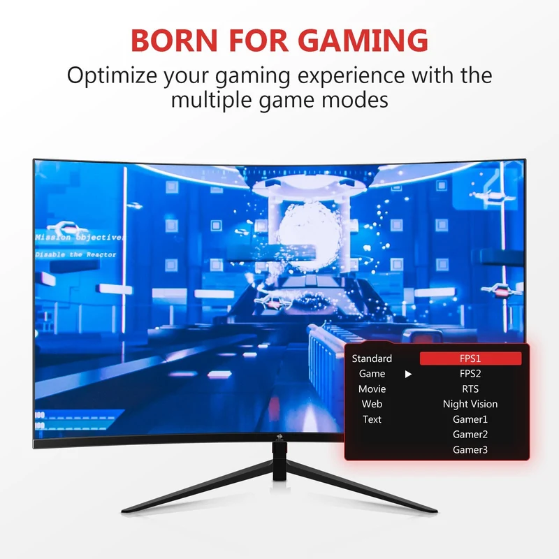 Refurbished: Z-EDGE 27" 240Hz/280Hz Curved Gaming Monitor