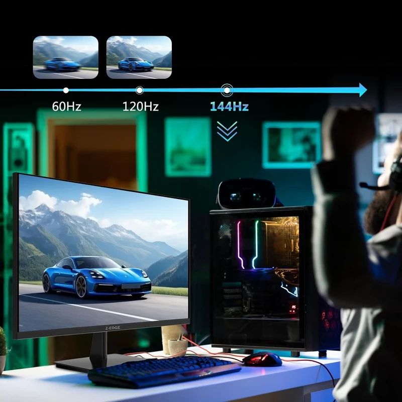 Z-EDGE U28I4K 28" 4K 144Hz IPS Eye-Care Home & Office Monitor