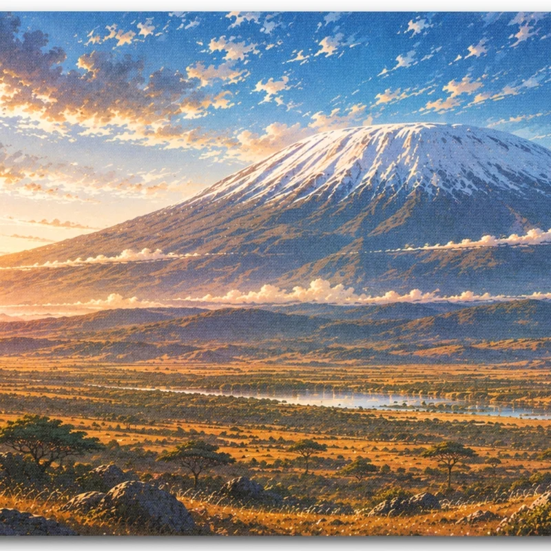 Tapis de Souris "Montagne du Kilimandjaro"