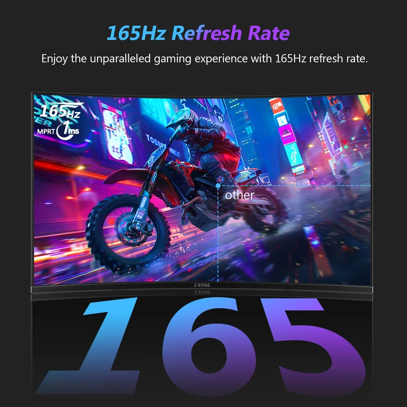 Z-EDGE UG27Q 27'' 165Hz QHD Curved Gaming Monitor
