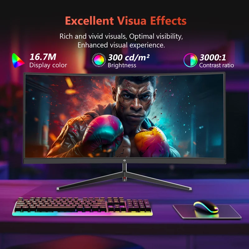 Z-EDGE UG30 30" 200Hz Ultrawide WFHD Curved Gaming Monitor
