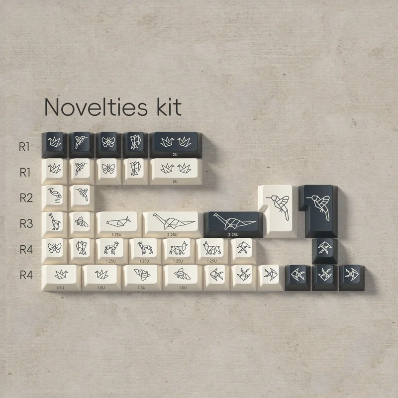 PBTFANS ORIGAMI KEYCAPS