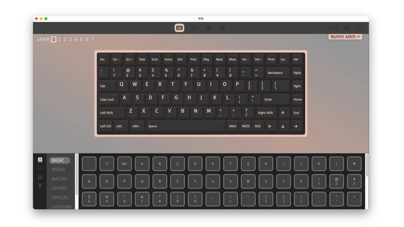 NUPHY AIR75 V2 WIRELESS KEYBOARD