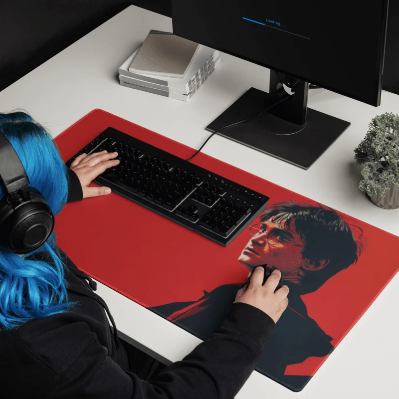 Tapis De Souris Sorcier aux Lunettes Magiques