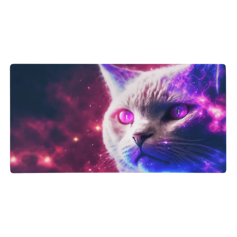 Tapis De Souris Gamer Chat Cosmique
