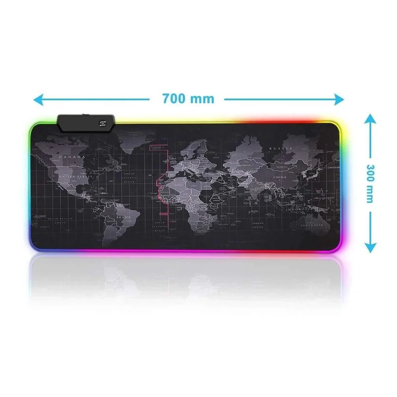 Tapis de Souris RGB XXL Carte du Monde