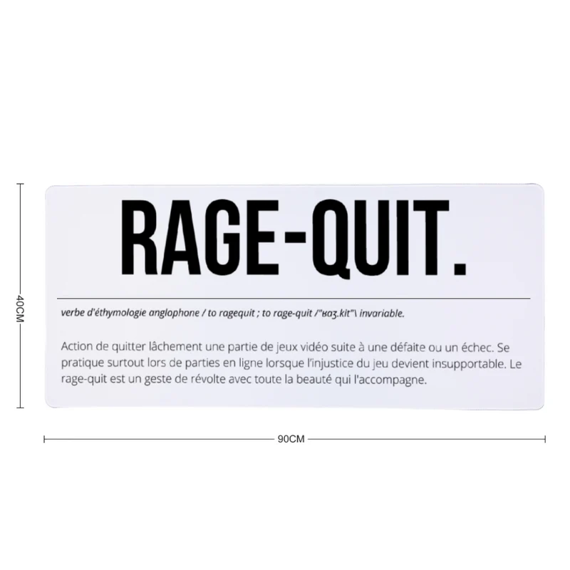 Tapis de Souris "RAGE-QUIT"