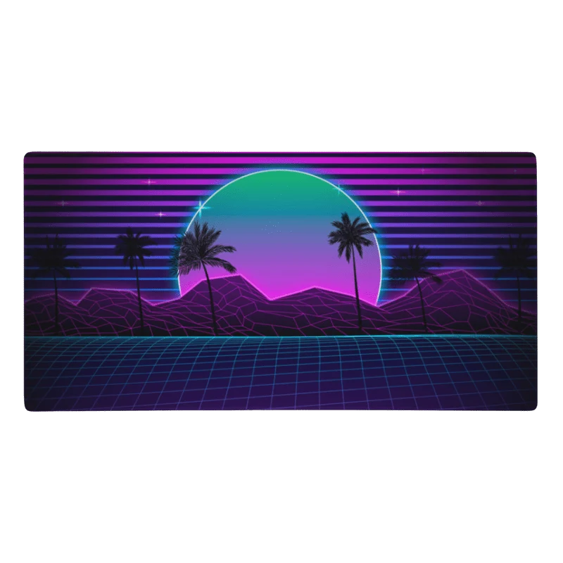 Tapis De Souris Gamer Néon Tropical