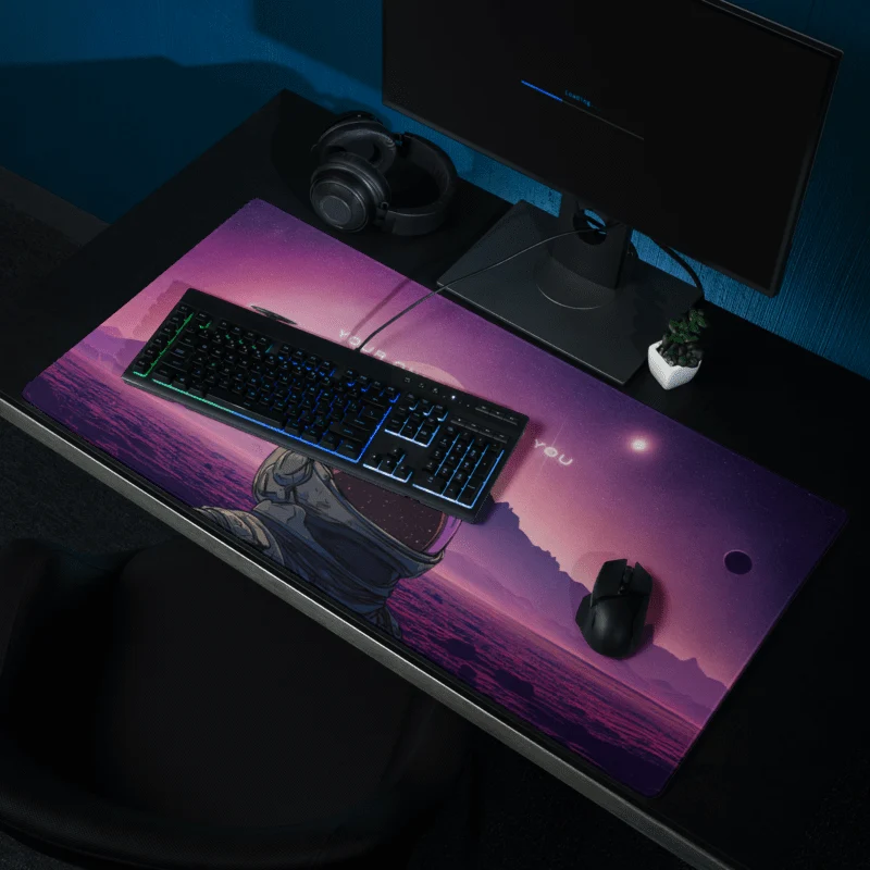 Tapis De Souris Gamer Astronaute Violet