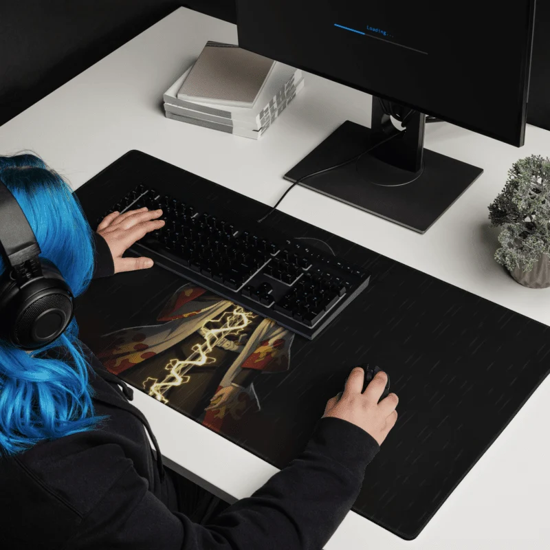 Tapis De Souris Anime Samouraï Chapeau Paille