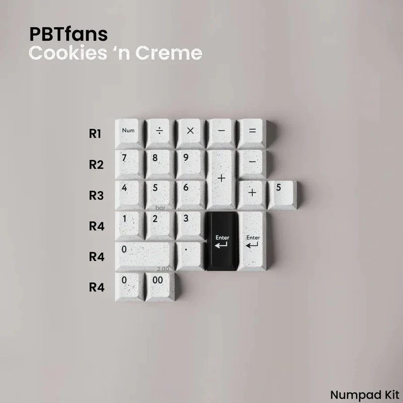 PBTFANS COOKIES'N CREME KEYCAPS