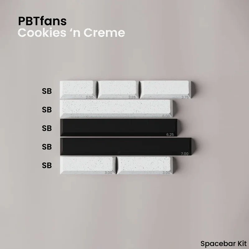 PBTFANS COOKIES'N CREME KEYCAPS