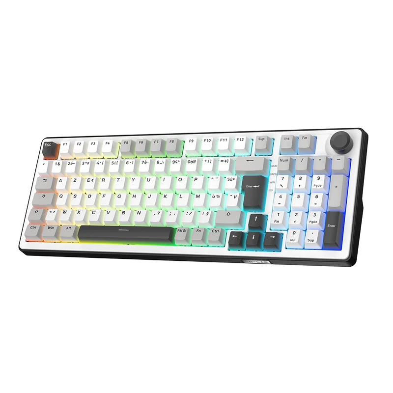 The G-Lab Keyz Elite 400 Wireless ISO FR - White/Gray