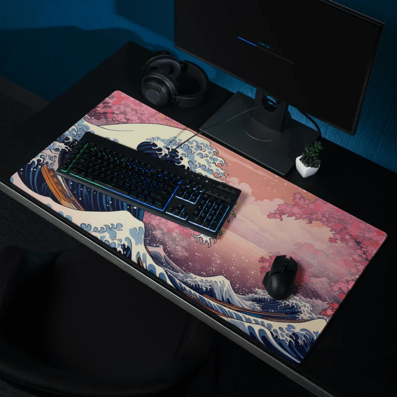 Tapis De Souris Japonais Vague Sakura