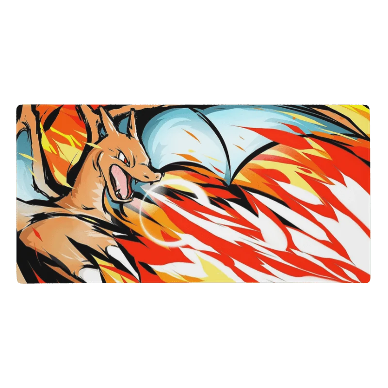 Tapis De Souris Anime Dragon de Feu