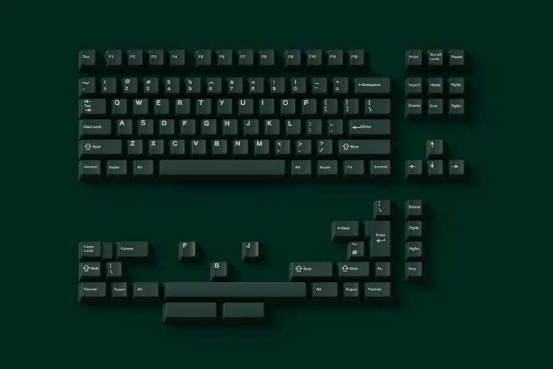 LINWORKS BURGUNDY KEYCAP SET