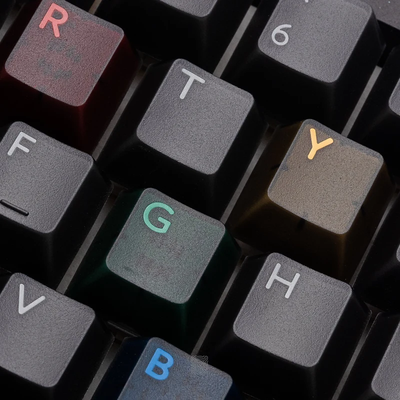 PBTFANS RETRO DARK LIGHTS KEYCAPS