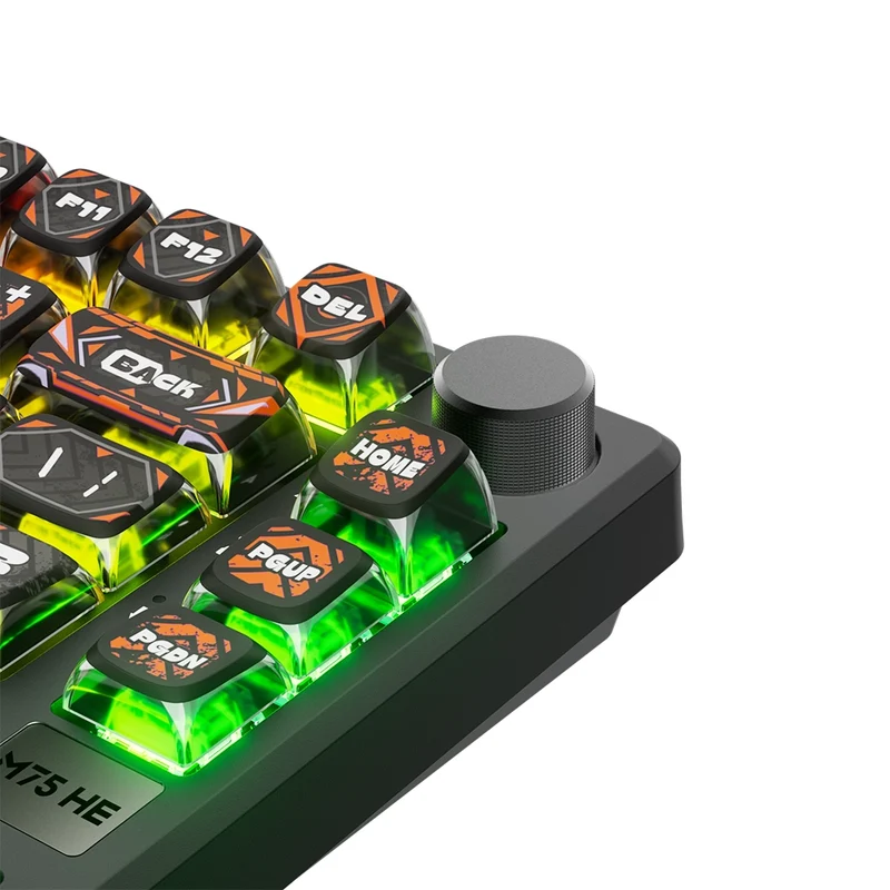 Royal Kludge M75 HE ANSI US Hephaestus [Blue Jade]