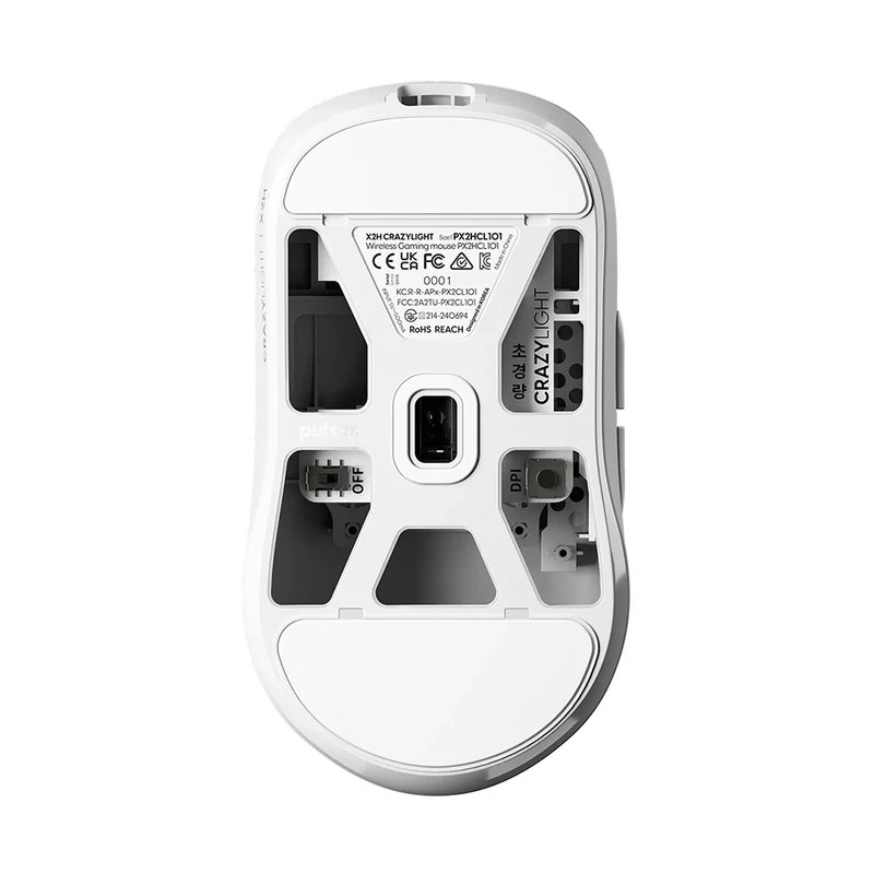Pulsar X2-H CrazyLight Mini 8K Wireless Uyuni White