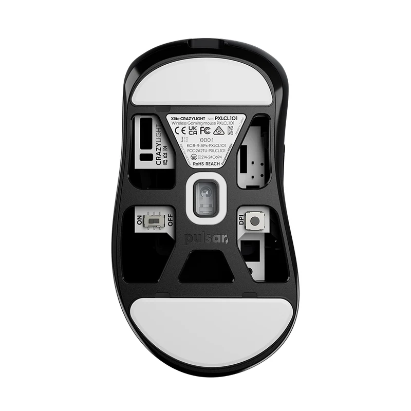 Pulsar Xlite Crazylight Medium 8K Wireless Jet Black