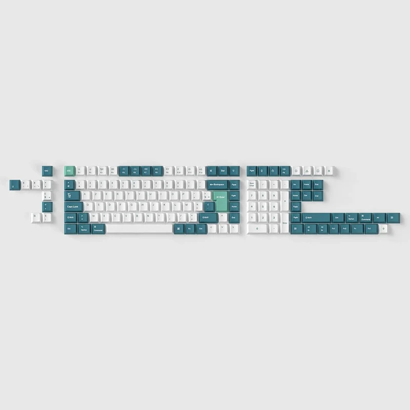 Keychron Keycaps Set PBT Dye Sub Mint and White